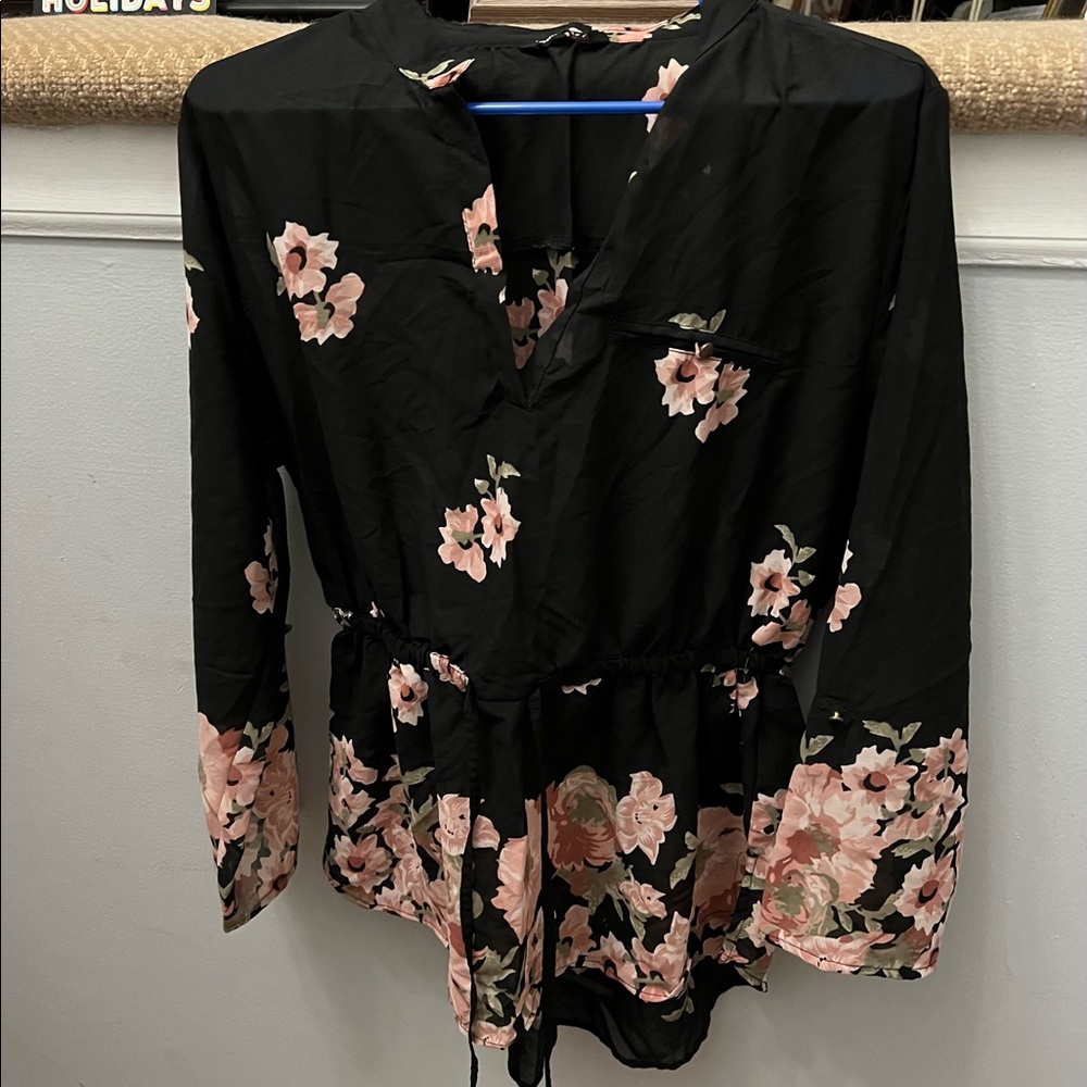 Women’s Dress Shirt with Flowers
